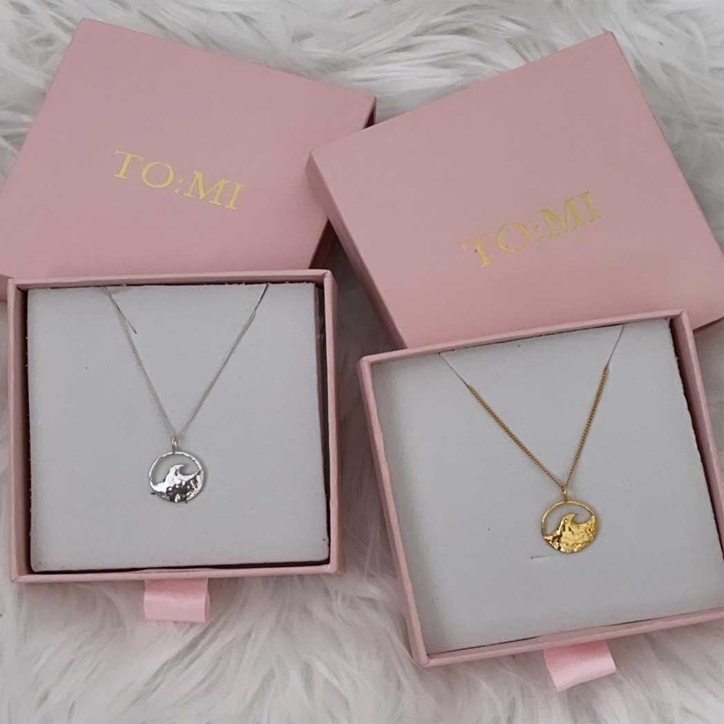 To my girlfriend hotsell wave necklace