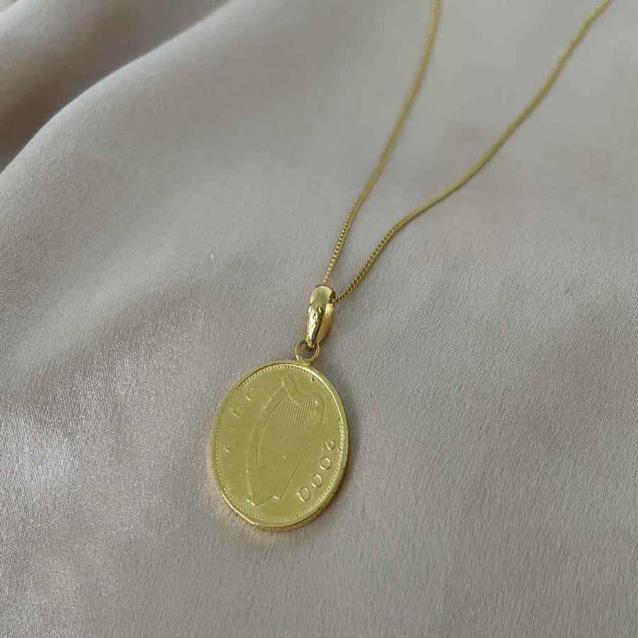 Old Irish 10p Coin Necklace