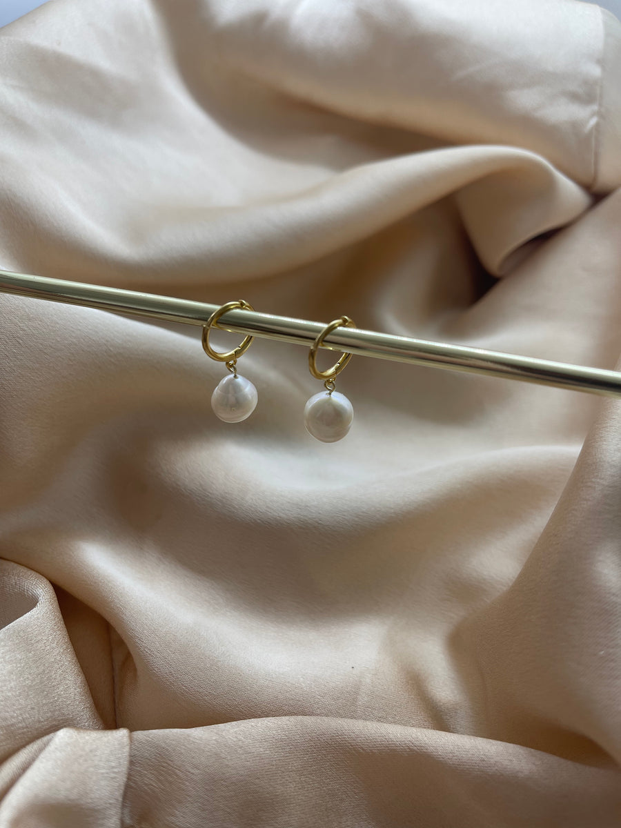 Drop Freshwater Pearl Earrings